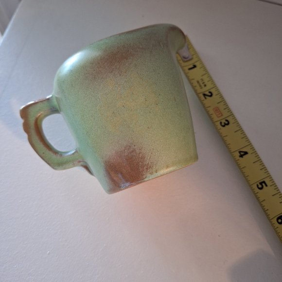 Frankoma Pottery Prairie Green Creamer with Handle Vintage Collectible - Picture 7 of 7